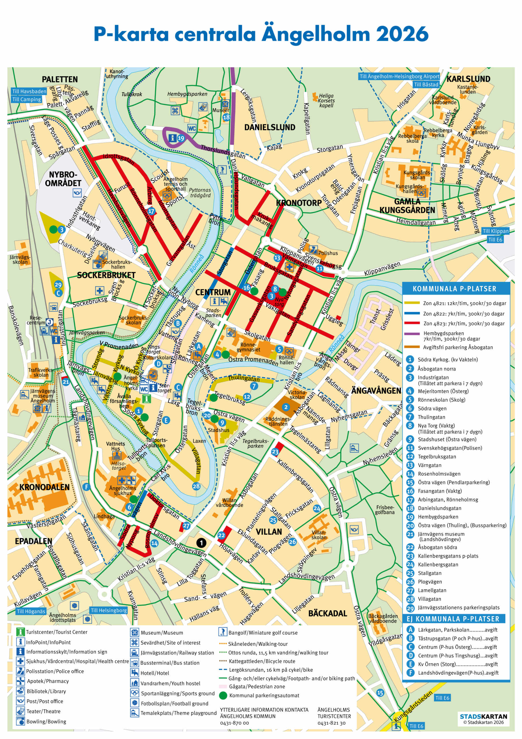 Ängelholm parkeringskarta 2026